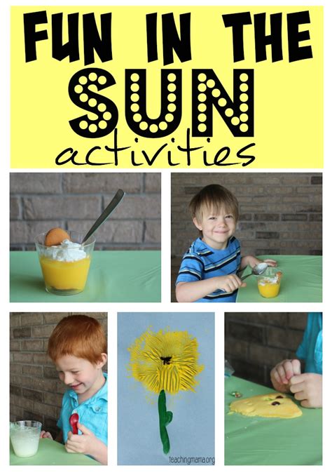 Fun in the Sun Activities-Pinterest - Teaching Mama