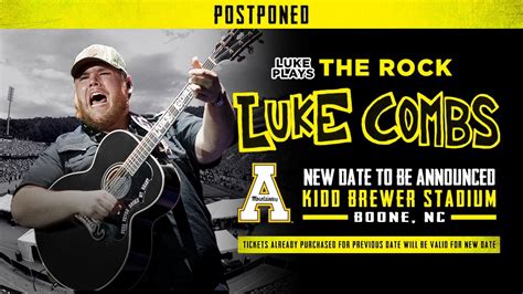 Luke Combs concert at Kidd Brewer Stadium postponed again ...