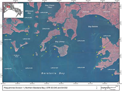 Location map of Northern Barataria Bay, as defined for this report ...