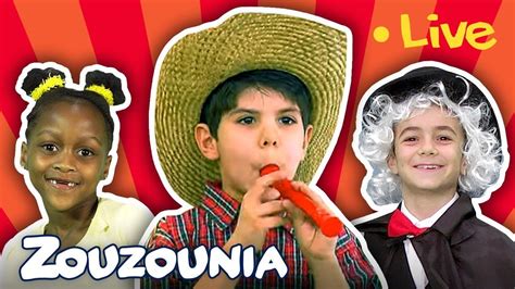 Kids Singing Nursery Rhymes & Baby Songs 🐑🚌🐶LIVE Stream by #ZouzouniaTV ...