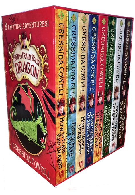 Cressida Cowell - Hiccup How to Train Your Dragon Collection 8 Books Box Gifts Set Cressida ...