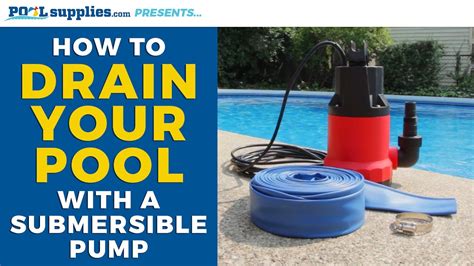 How To Drain Your Pool With A Submersible Pump, 40% OFF