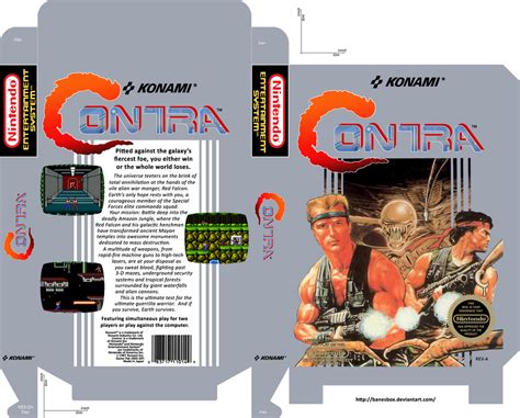 Contra NES Box Art by BANESBOX on DeviantArt