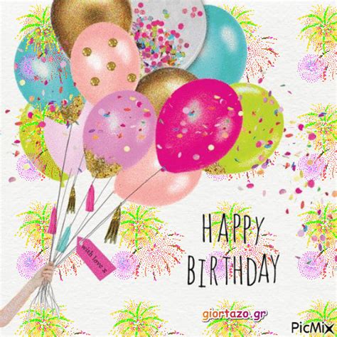 Happy Birthday Balloons With Love Gif Pictures, Photos, and Images for ...