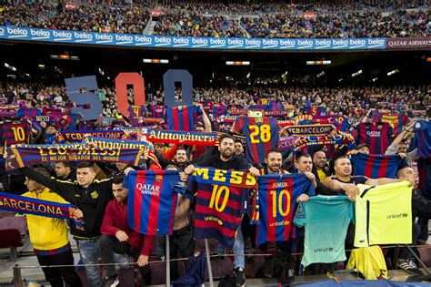 See how FC Barcelona prepared for the Lionel Messi 500 goal tribute at Camp Nou