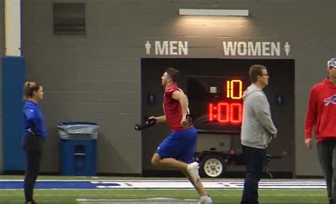 Josh Allen Runs From Media During Friday's Practice