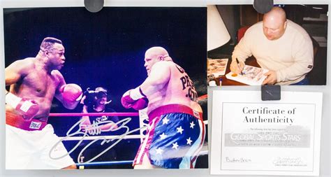 Butterbean vs Larry Holmes Autographed Photo COA