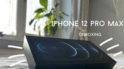 Iphone 12 pro max unboxing - pacific blue - YouTube