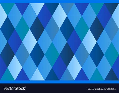 Blue diamond polygon background Royalty Free Vector Image