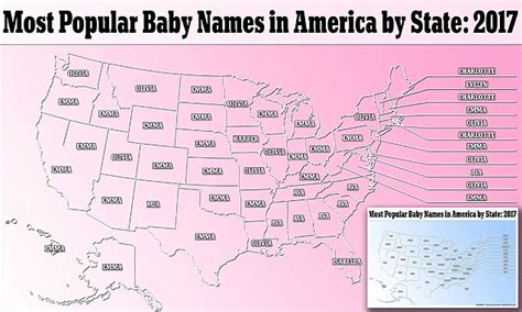 America's most popular baby names by state revealed | Daily Mail Online