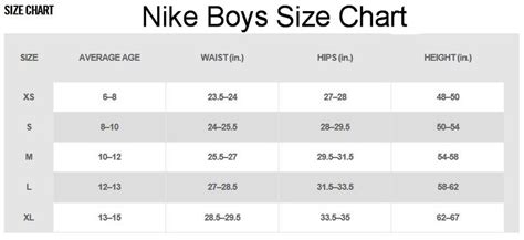 Nike Football Size Chart - Greenbushfarm.com