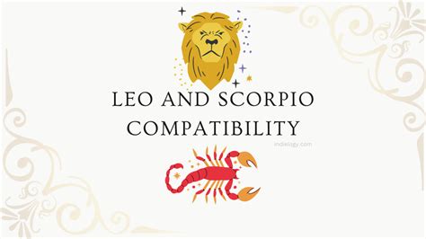 Leo and Scorpio Compatibility in love, relationships and marriage ...