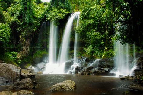 Waterfall in Phnom Kulen Siem Reap Cambodia | HDR Photography by Captain Kimo