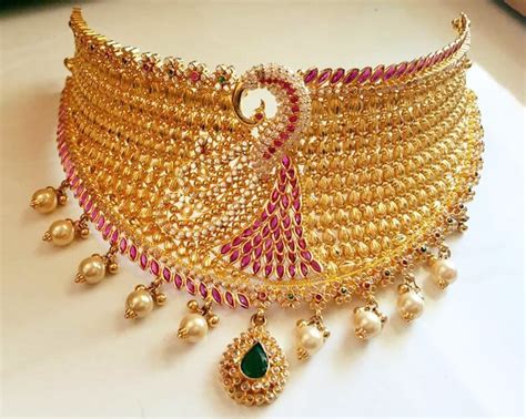 Latest Gold Choker Necklace Designs - Dhanalakshmi Jewellers