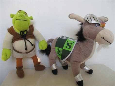 Shrek the Third Shrek And Donkey Plush Knight Armor Nanco w/Original Tag | #1959481051