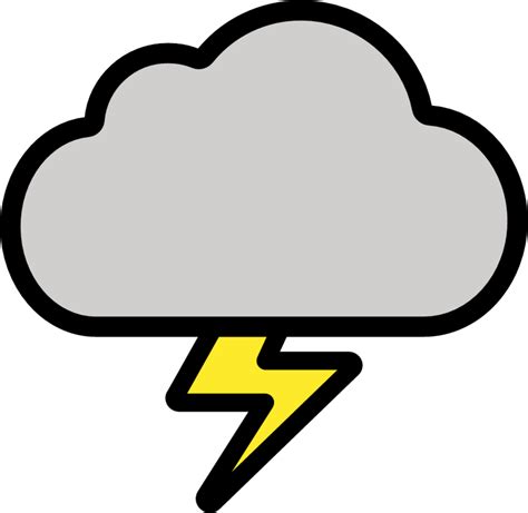 "cloud with lightning" Emoji - Download for free – Iconduck