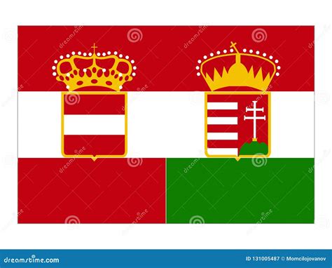 Flag of the Austro-Hungarian Empire Stock Vector - Illustration of ...