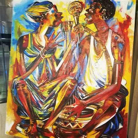 I was recently home in DRC Congo and came across this beautiful Congolese artwork in the lobby ...