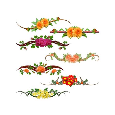 Divider Clipart Divider Clip Art Floral by GolzDigitalDesigns