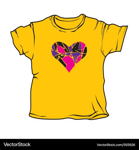 Cartoon t-shirts Royalty Free Vector Image - VectorStock