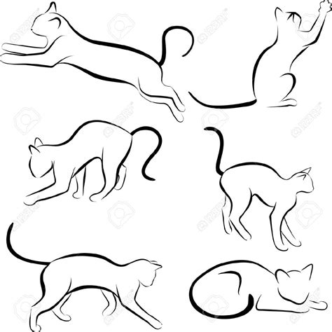 Simple Cat Line Drawing at GetDrawings | Free download