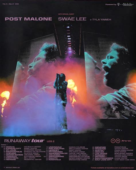 Post Malone, Swae Lee and Tyla Yaweh Announce Runaway Tour 2020 Dates