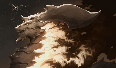 ArtStation - Moon'sWrath - Holy Fire Dragon