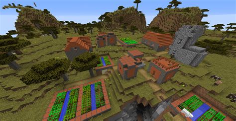 1.10 savanna village : Minecraft