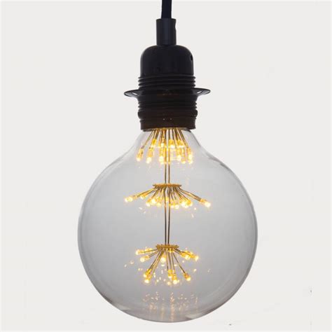 Decorative Extra Large Globe Star LED Light Bulb 3W E27 Long Life A++