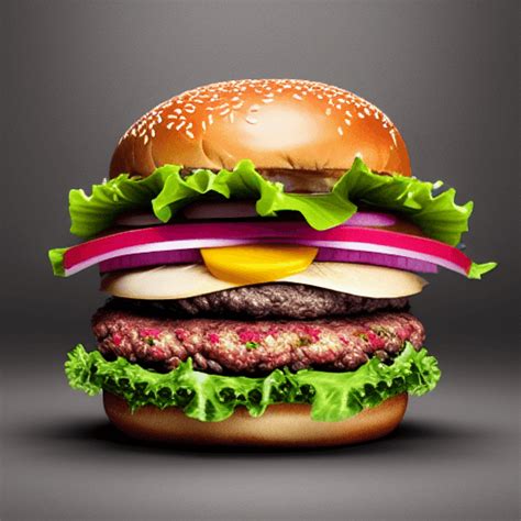 Cybergenetischer Gott von Burger 4k · Creative Fabrica