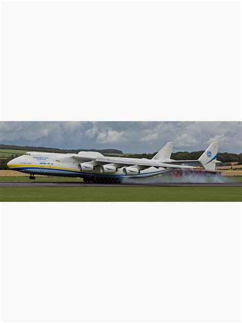 "Antonov An-225 Mriya Landing Panorama" Sticker for Sale by ...