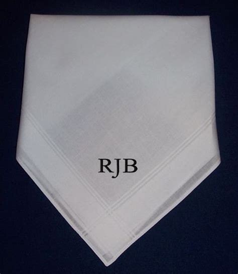 12 MENS HANDKERCHIEFS HANKIES MONOGRAMMED by gosiadesigns on Etsy