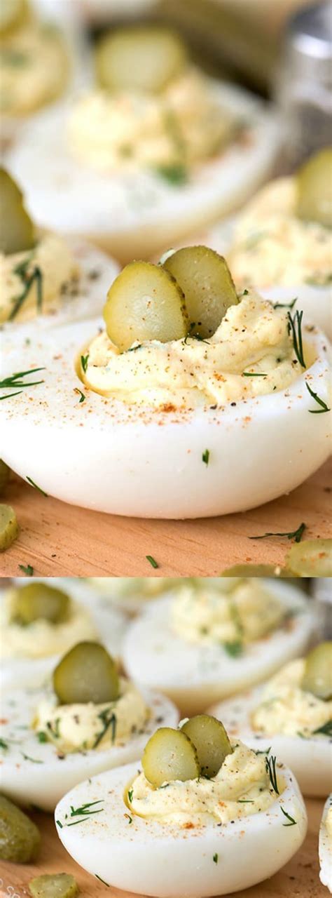 Dill Pickle Deviled Eggs - The Best Blog Recipes