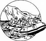 Raft Coloring Page Sketch sketch template