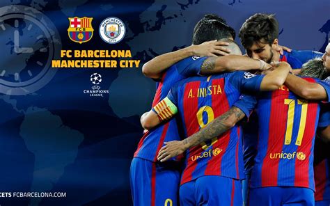 When and where to watch FC Barcelona v Manchester City in the UEFA ...