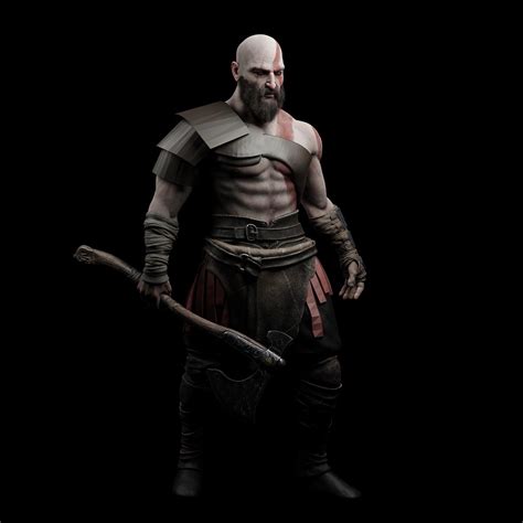 Kratos - God of War 4 #WIP - Works in Progress - Blender Artists Community