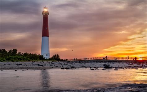 Sunset over Barnegat Lighthouse