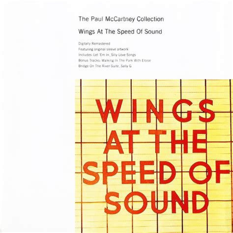 Wings – Wings At The Speed Of Sound (1993, CD) - Discogs