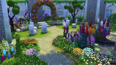 Les Sims 4: Kit d'Objets Jardin Romantique Télécharger Jeu PC Gratuit