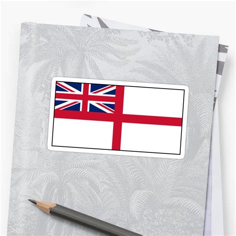 "Royal Navy White Ensign Stickers, Gifts & other Products" Sticker by ...