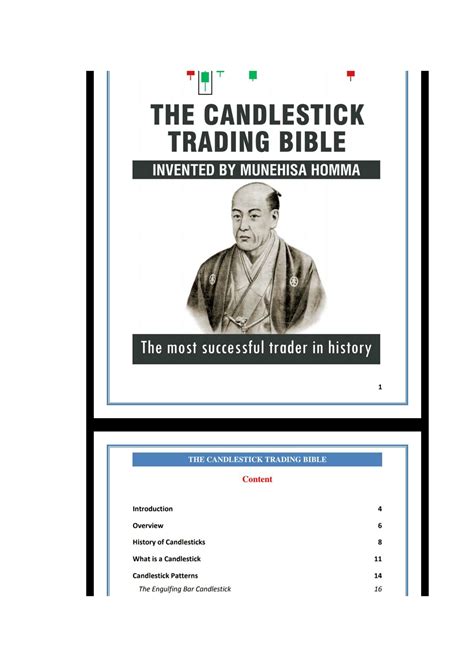 PDF The Candlestick Trading Bible Ebook [Free Download] Munehisa Homma Candlestick Trading Bible ...