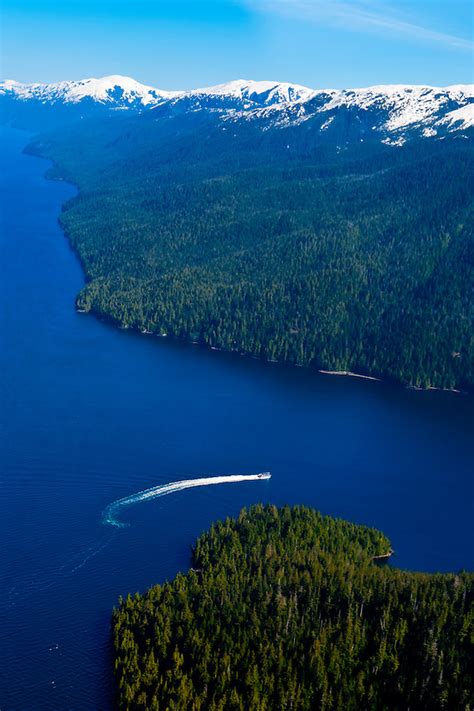 Aerial view, Misty Fjords National Monument, near Ketchikan, southeast Alaska, USA | Blaine ...