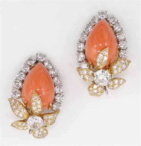 David Webb Coral Earrings 306_1 - Mark Lawson Antiques