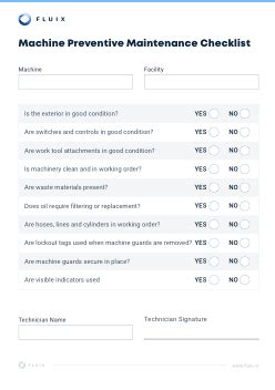 Download Preventative Maintenance Checklist for Free