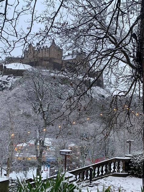 Edinburgh residents share their snowy snaps after waking up to wintery ...