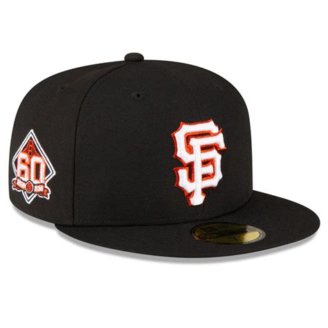 San Francisco Giants Black Metallic Logo 60th Patch Green UV 59FIFTY ...