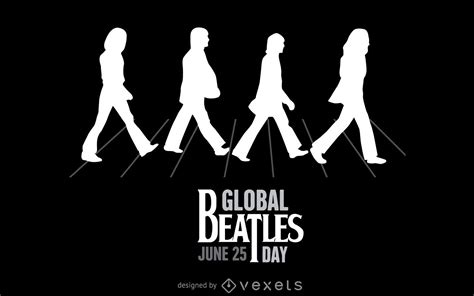 Ilustración Beatles Abbey Road - Descargar vector