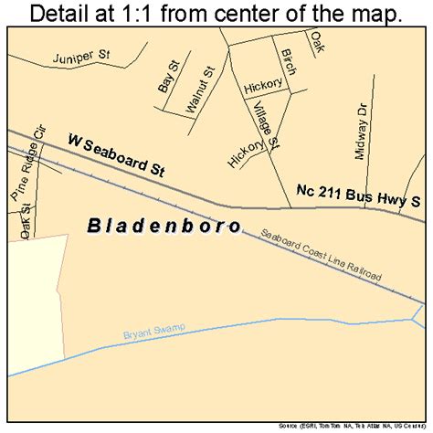 Bladenboro North Carolina Street Map 3706240