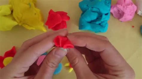 Play Doh flowers - YouTube