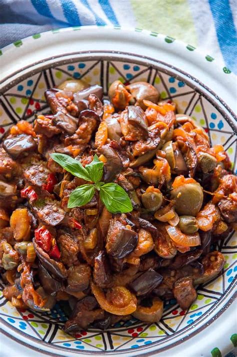 Caponata: A Sicilian Delicacy for Holidays and Gatherings : Italian Recipe Book